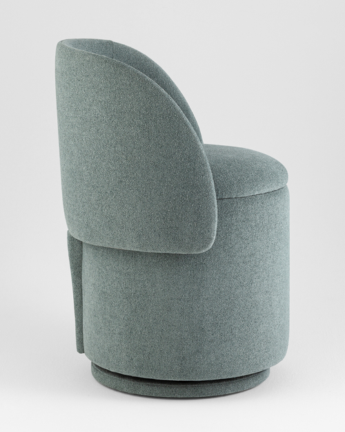 Пуф-трансформер Таунсвилл вращающийся с ящиком букле зеленый