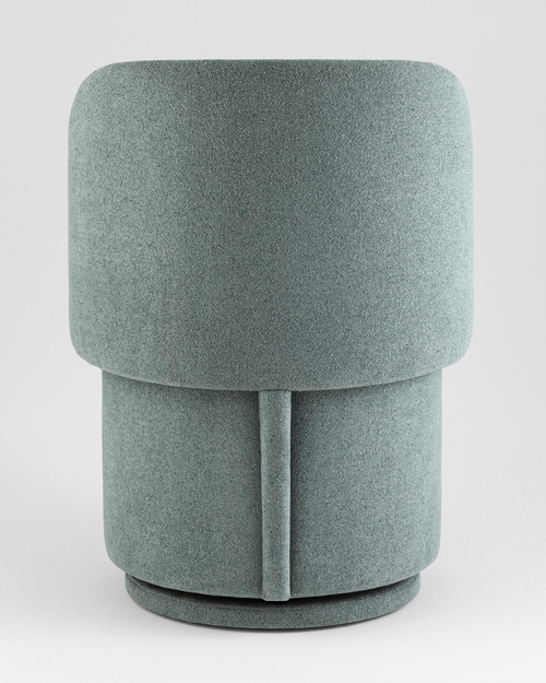 Пуф-трансформер Таунсвилл вращающийся с ящиком букле зеленый