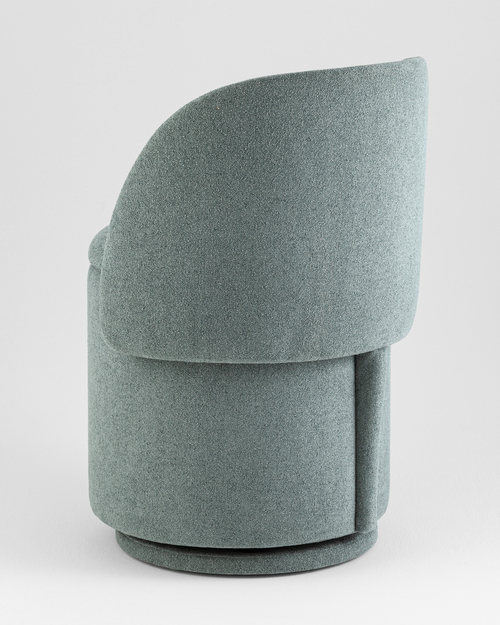 Пуф-трансформер Таунсвилл вращающийся с ящиком букле зеленый