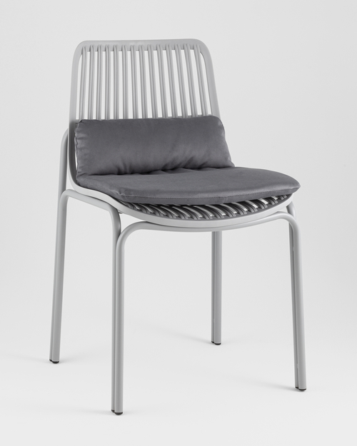 Стул Louran с подушкой серый