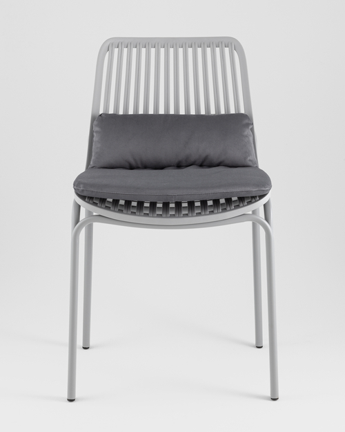 Стул Louran с подушкой серый