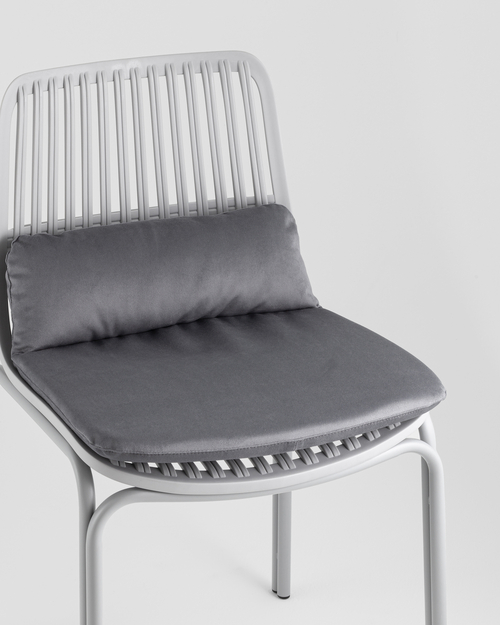 Стул Louran с подушкой серый 2 шт.