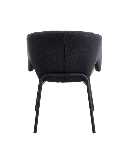 Стул обеденный Afrida рогожка тёмно-синий горчичный