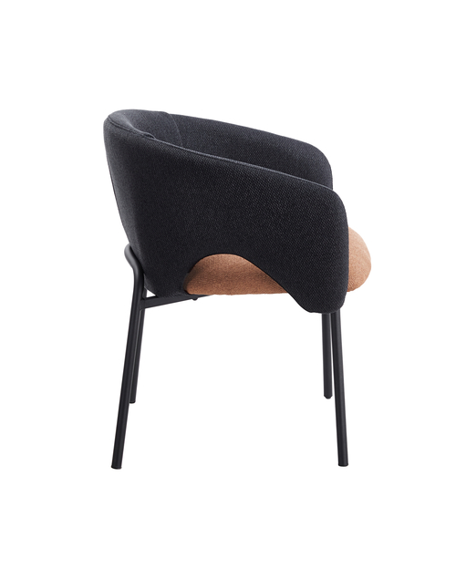 Стул обеденный Afrida рогожка тёмно-синий терракот