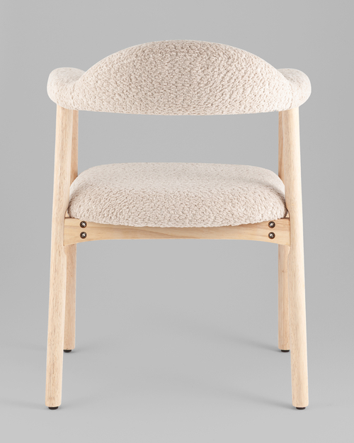 Стул обеденный Shredo бежевый шенилл светлое дерево 2 шт.