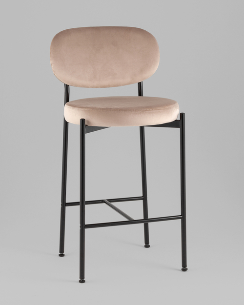 Стул полубарный Бриф VD велюр бежевый