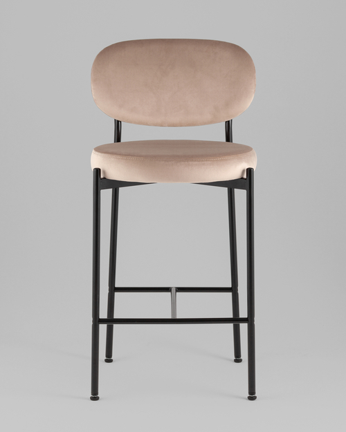 Стул полубарный Бриф VD велюр бежевый