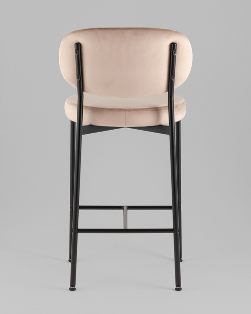 Стул полубарный Бриф VD велюр бежевый 2 шт.