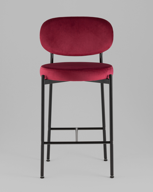 Стул полубарный Бриф VD велюр винный 2 шт.