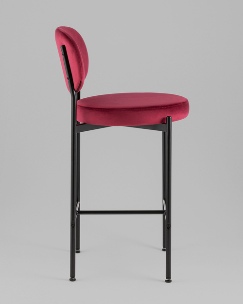 Стул полубарный Бриф VD велюр винный 2 шт.