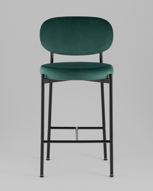 Стул полубарный Бриф VD велюр зеленый
