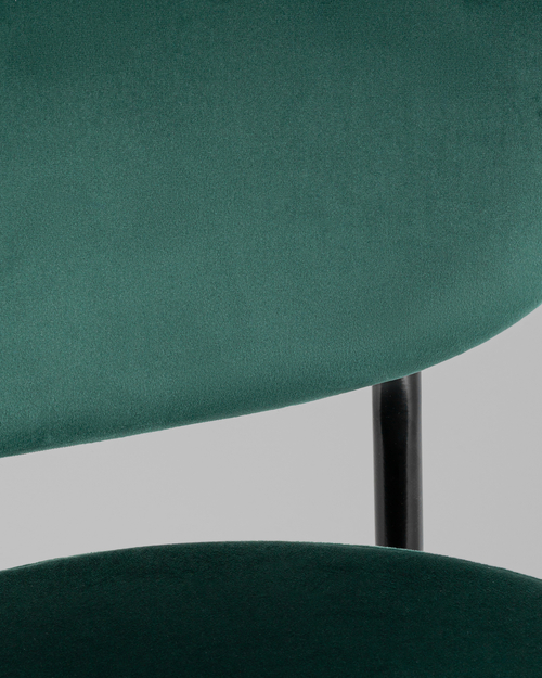 Стул полубарный Бриф VD велюр зеленый 2 шт.