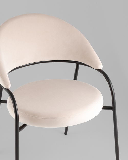 Стул Тилль велюр кремовый 2 шт.