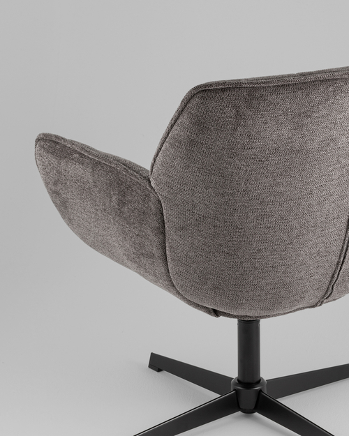 Кресло Konfele темно-серый шенилл