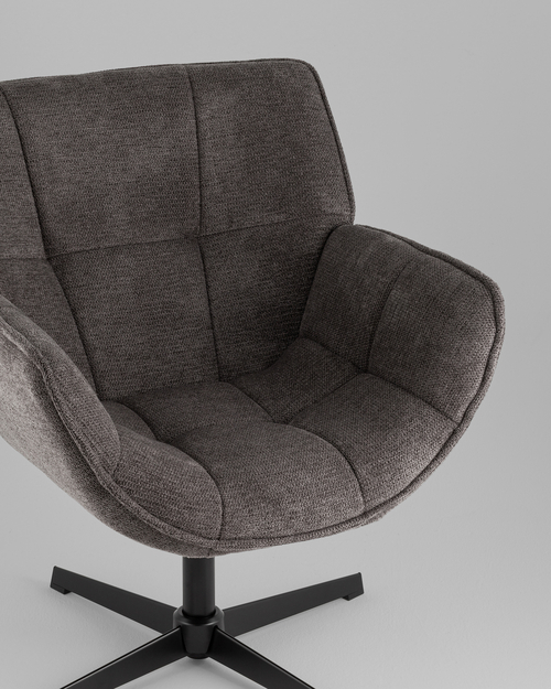 Кресло Konfele темно-серый шенилл