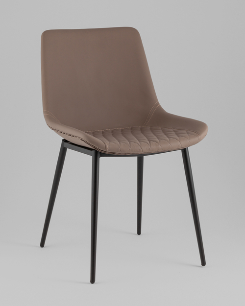 Стул Деймон экокожа коричневый