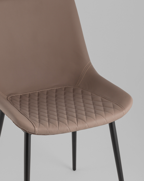 Стул Деймон экокожа коричневый