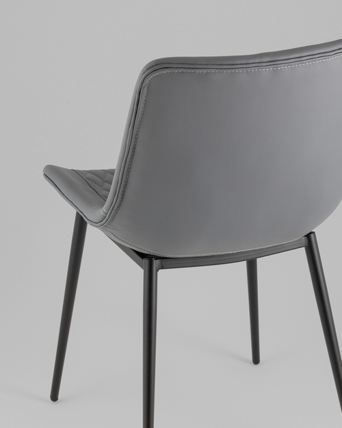 Стул Деймон экокожа серый