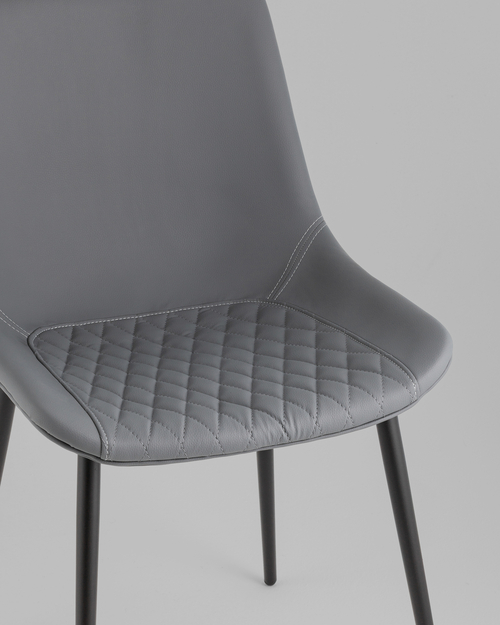 Стул Деймон экокожа серый