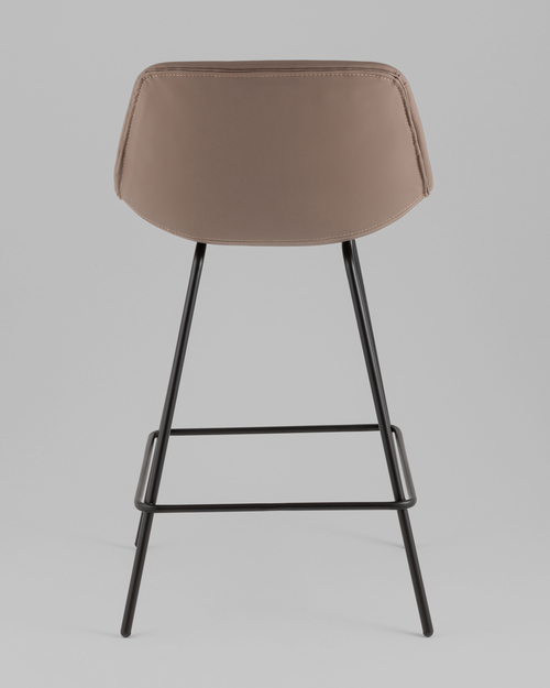 Стул полубарный Деймон экокожа коричневый