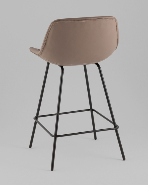 Стул полубарный Деймон экокожа коричневый