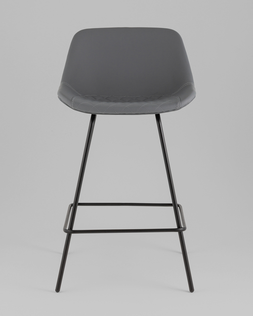 Стул полубарный Деймон экокожа серый