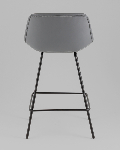 Стул полубарный Деймон экокожа серый