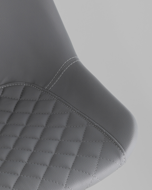 Стул полубарный Деймон экокожа серый