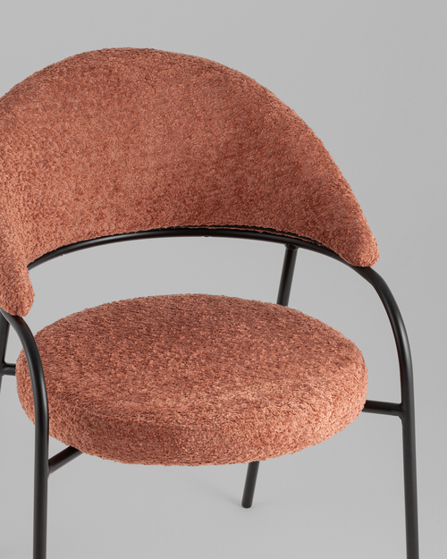 Стул Тилль букле коралловый