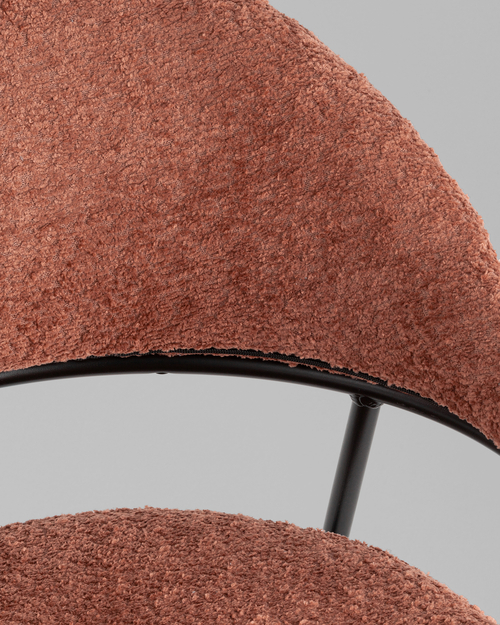 Стул Тилль букле коралловый