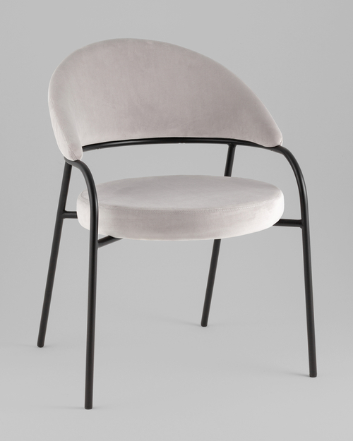 Стул Тилль велюр светло-серый