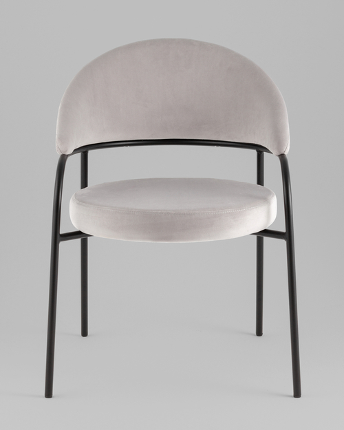 Стул Тилль велюр светло-серый