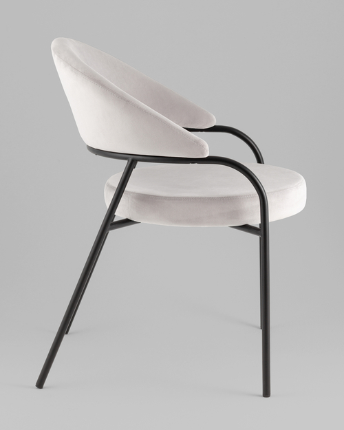 Стул Тилль велюр светло-серый