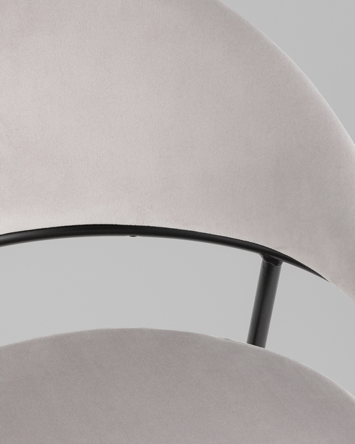 Стул Тилль велюр светло-серый