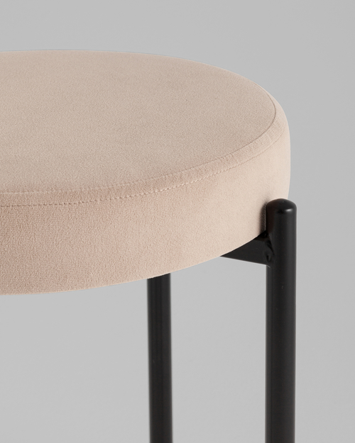 Табурет Бриф Original велюр бежевый