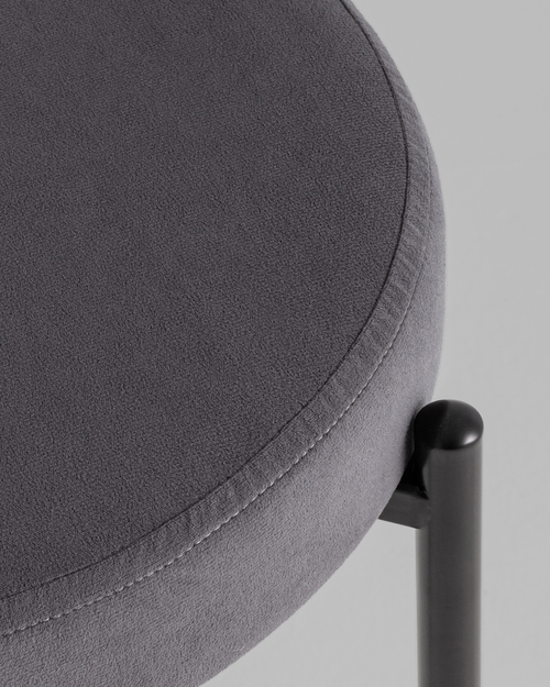 Табурет Бриф Original велюр серый