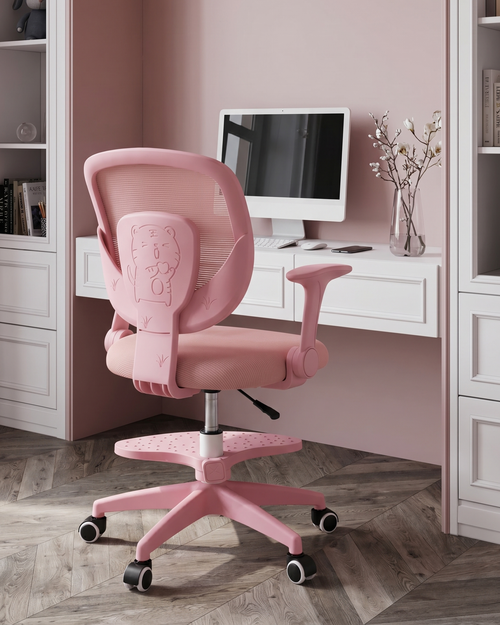 Кресло компьютерное детское TopChairs Mila розовый