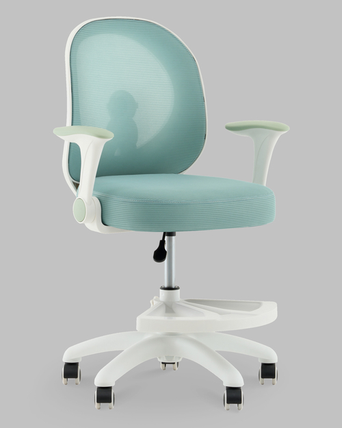 Кресло TopChairs Spaceman мятный с подставкой для ног