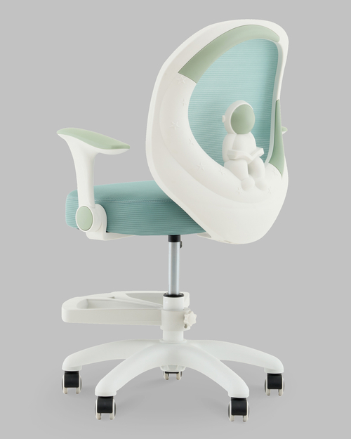 Кресло TopChairs Spaceman мятный с подставкой для ног