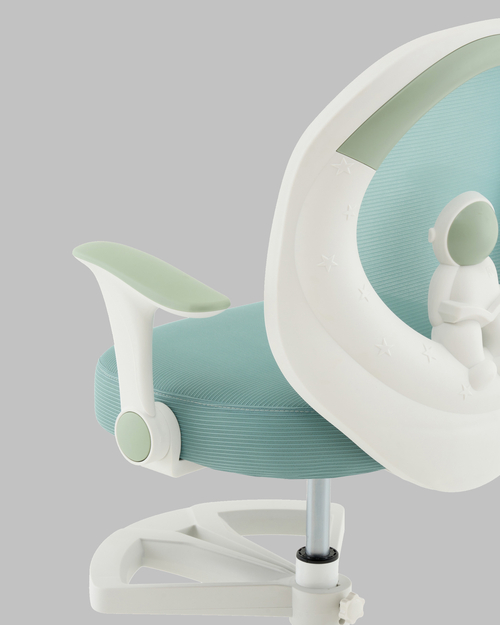 Кресло TopChairs Spaceman мятный с подставкой для ног
