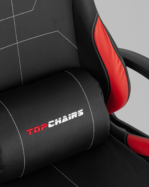 Кресло спортивное TopChairs Wyvern черно-красный