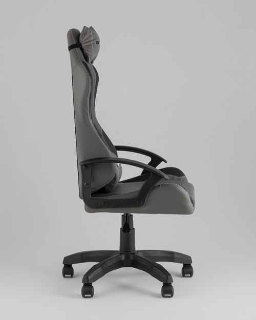 Кресло спортивное TopChairs Wyvern серо-черный