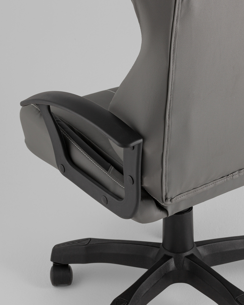 Кресло спортивное TopChairs Wyvern серо-черный