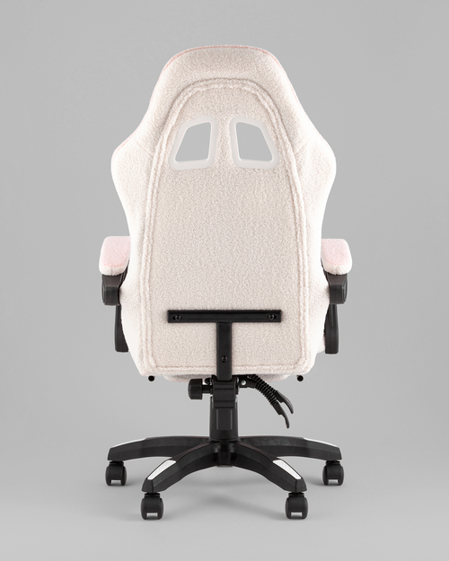 Кресло спортивное TopChairs MG-7019 букле бело-розовый