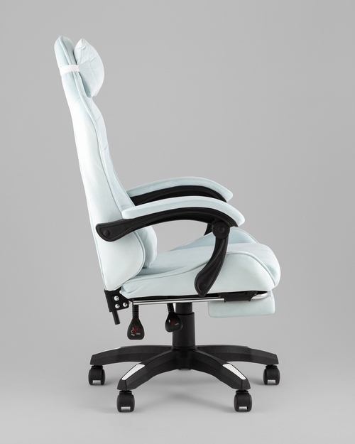 Кресло спортивное TopChairs MG-7019 велюр светло-голубой
