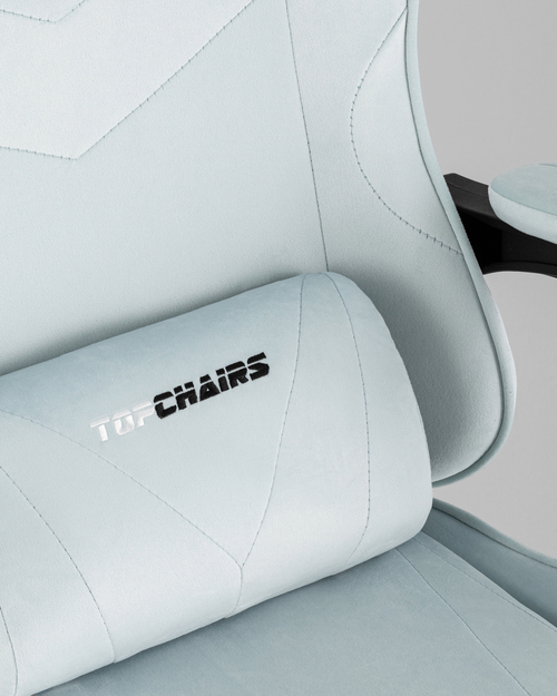 Кресло спортивное TopChairs MG-7019 велюр светло-голубой