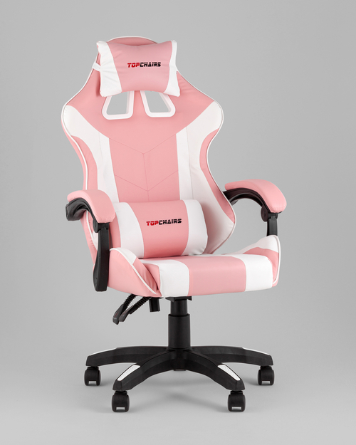 Кресло спортивное TopChairs MG-7035 розово-белый