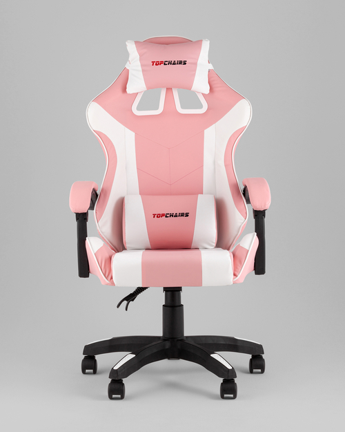 Кресло спортивное TopChairs MG-7035 розово-белый