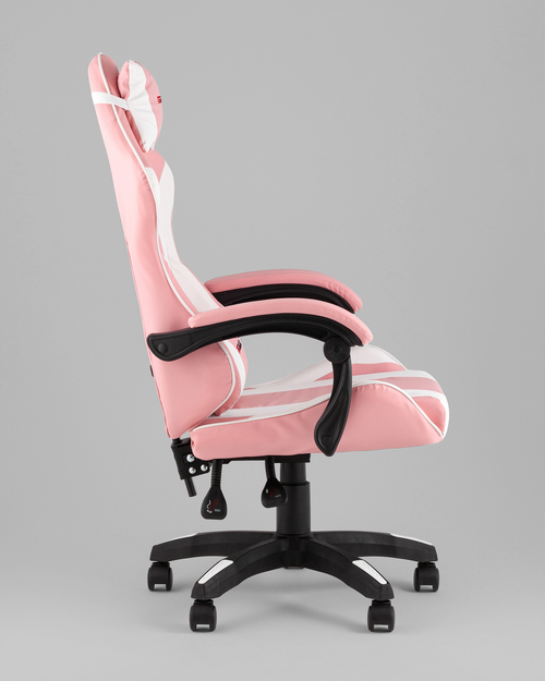 Кресло спортивное TopChairs MG-7035 розово-белый