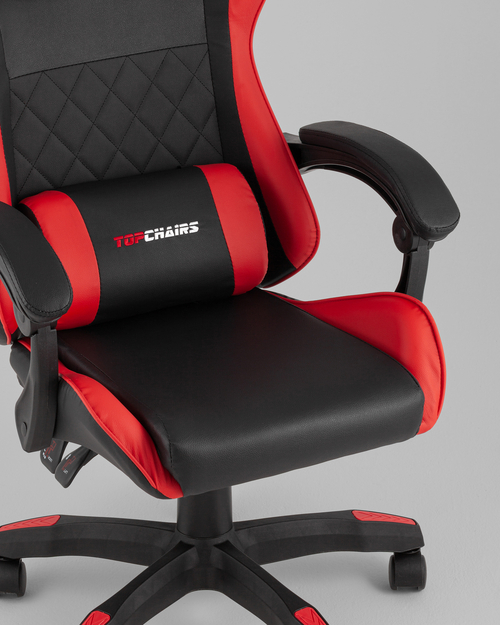 Кресло спортивное TopChairs MG-7043 черно-красный